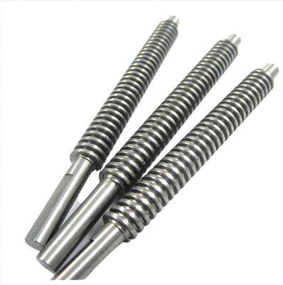 Bom preço Peças de torneamento CNC sob medida Peças de torneamento de roscas de aço inoxidável para eixo de verme on-line