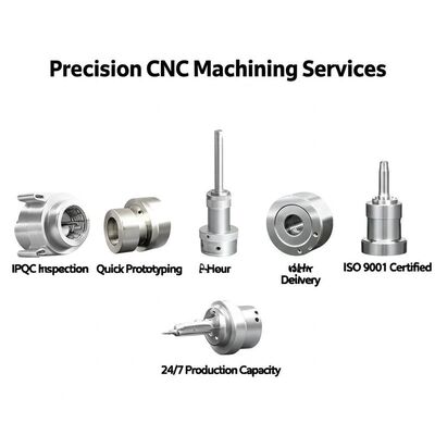 Bom preço Serviços de Usinagem CNC de Precisão com Certificação ISO 9001, Entrega em 48 Horas e Capacidade de Produção 24/7 on-line